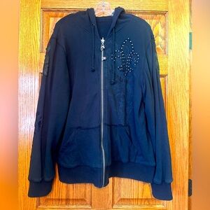 Vintage HARD TO FIND MONARCHY reversible hoodie